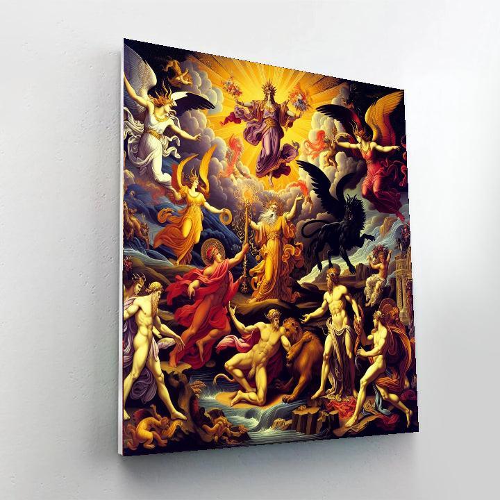 Ancient Mythology Marvel Number Painting