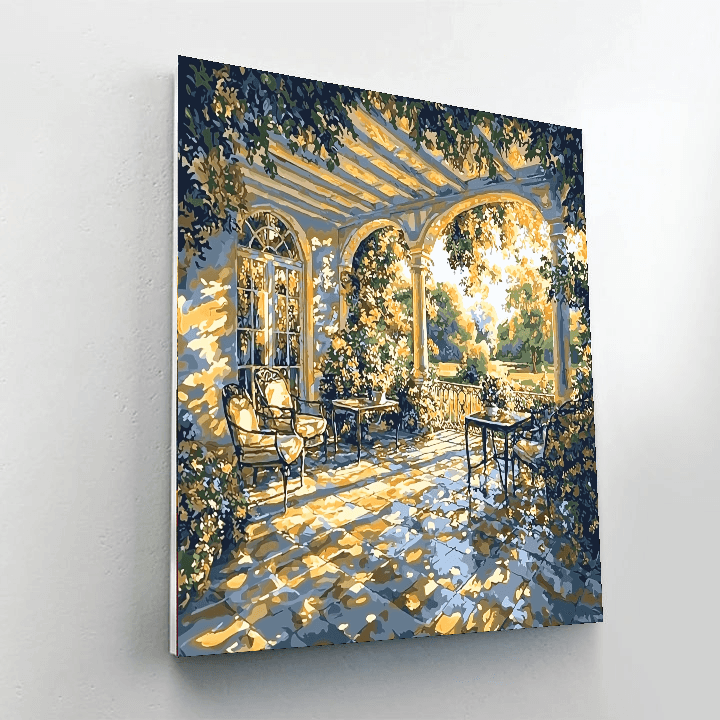 Johannes Vermeer Inspired Vermeer's Sunlit Veranda  Painting By Numbers Kit