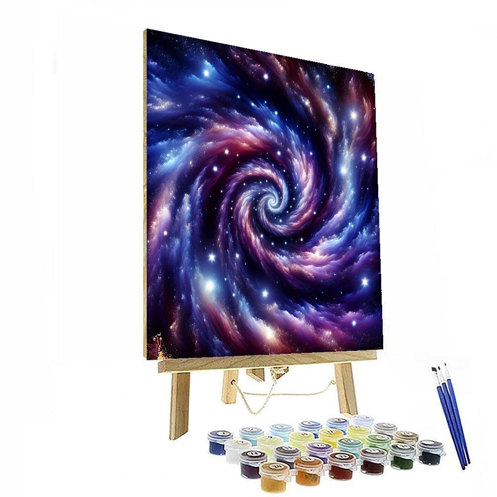 Galaxy Whirl Number Painting