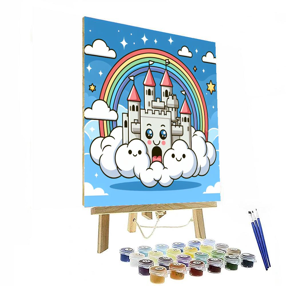 Fluffy Cloud Castle Paint By Color