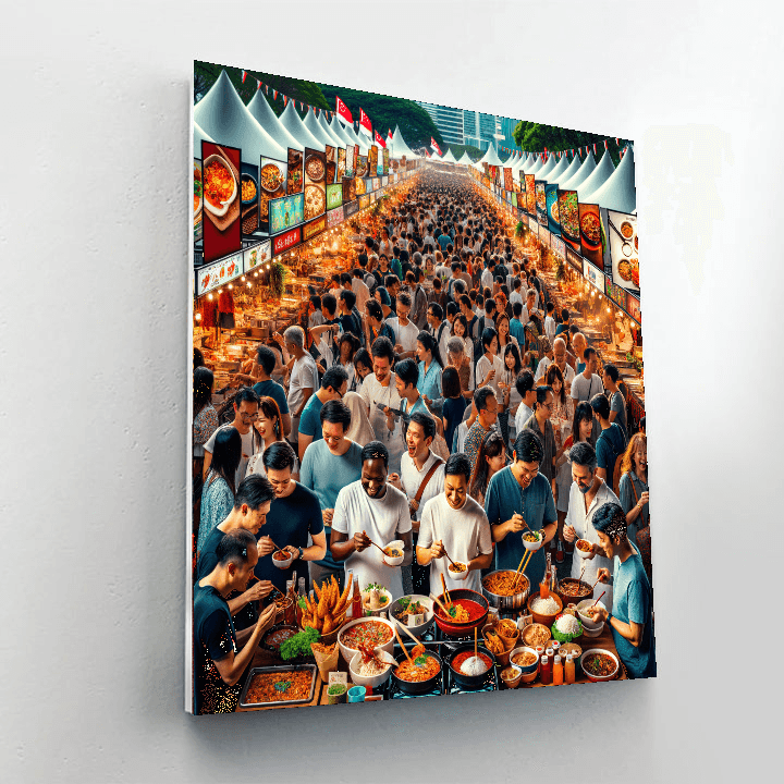 Singapore Food Festival Painting By Numbers Kit