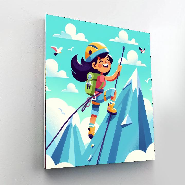 Mountain Climber's Dream DIY Paint By Numbers