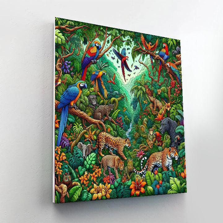 Exotic Wildlife Refuge Paint By Color