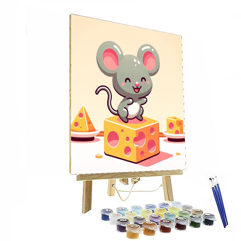 Mirthful Mouse Paint By Numbers Art