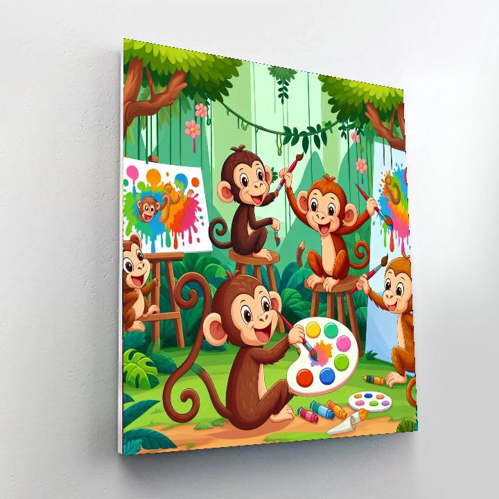 Artistic Jungle Hideout Paint By Color