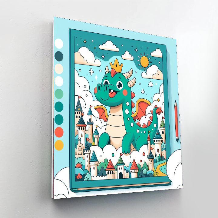 Friendly Dragon Kingdom Paint By Color