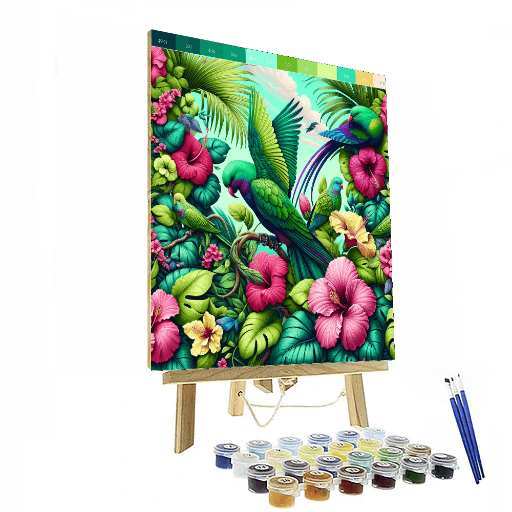 Lush Tropical Vibes Painting By Numbers Kit