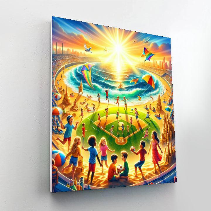 Vibrant Summer Adventures Painting By Numbers Kit