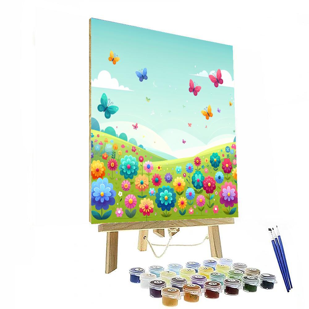 Gorgeous Garden Painting Number Kit