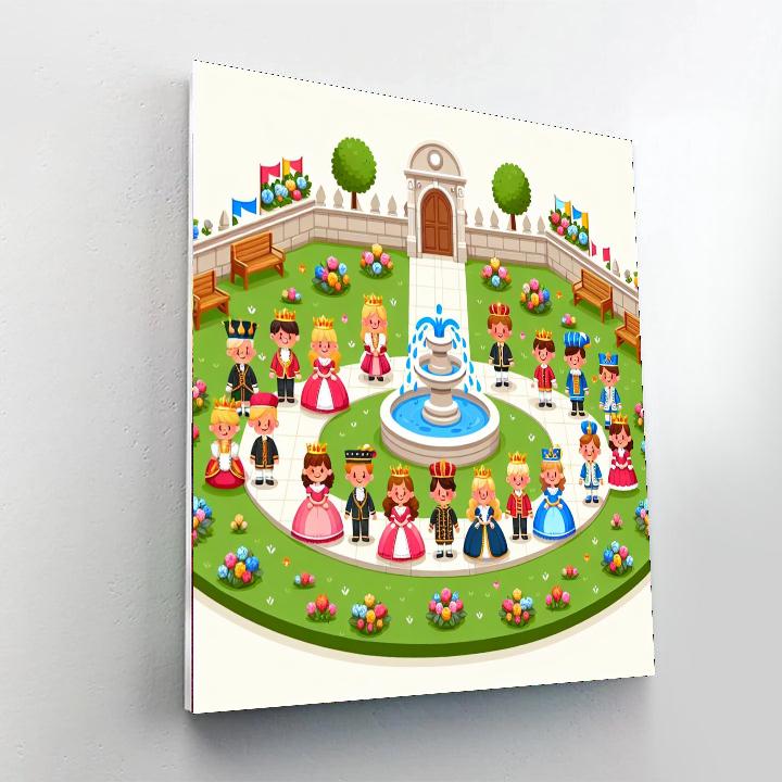 Royal Garden Festival Painting Number Kit