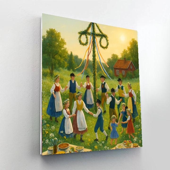Midsummer Eve - Gothenburg, Sweden Numbered Painting Kits