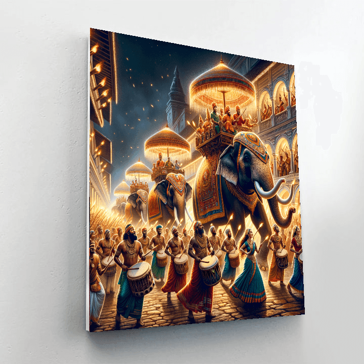 Kandy Esala Perahera - Sri Lanka Paint By Number