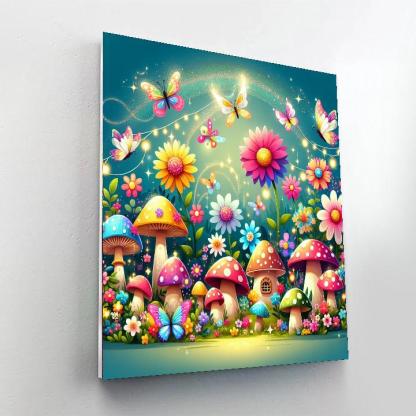 Festive Fairy Garden Number Painting