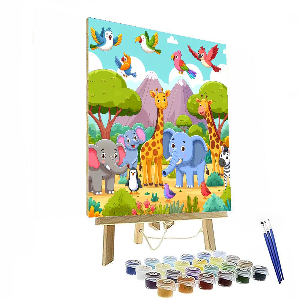 Journey To The Animal Kingdom Paint By Numbers Kits