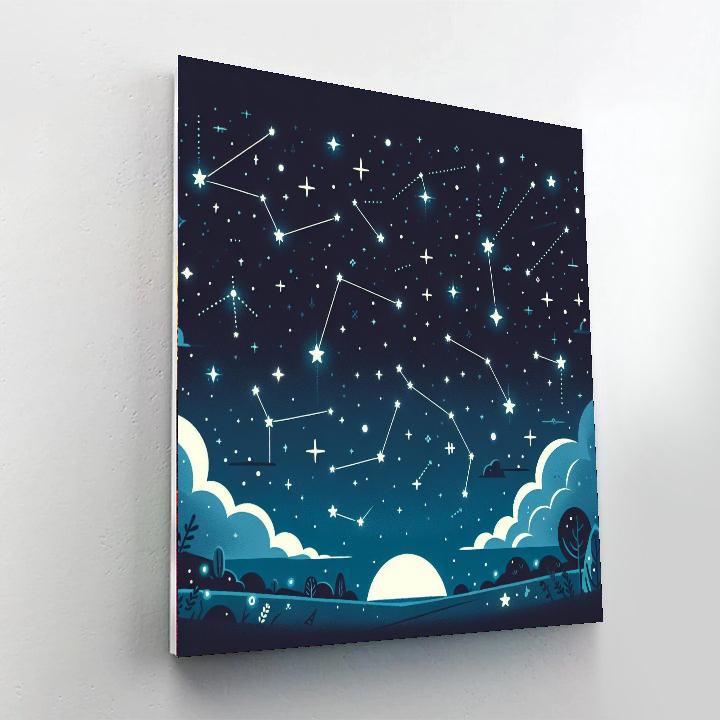 Mystery In The Night Sky Paint By Color