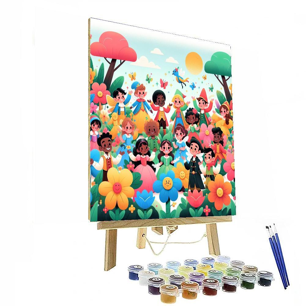 Fantasy Flower Kingdom Paint By Color