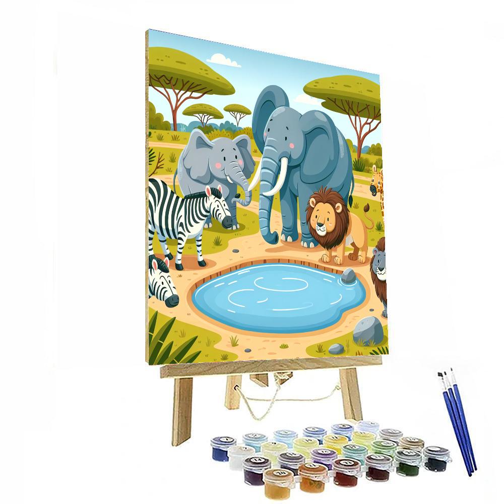Safari Soiree Number Painting