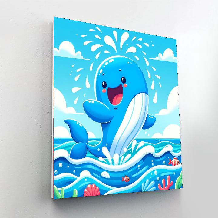 Wondrous Whale Watching Painting Number Kit