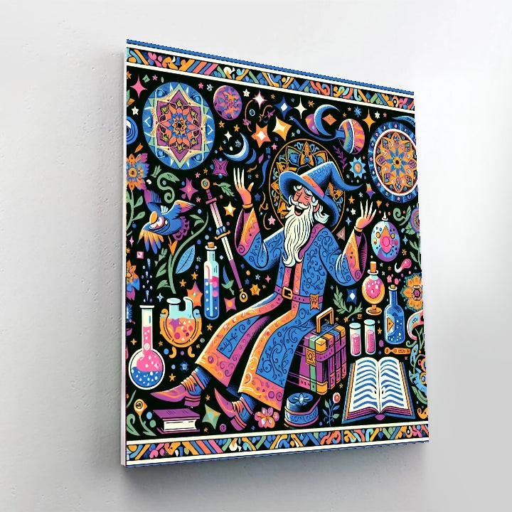 Wizard's Magical World Number Painting