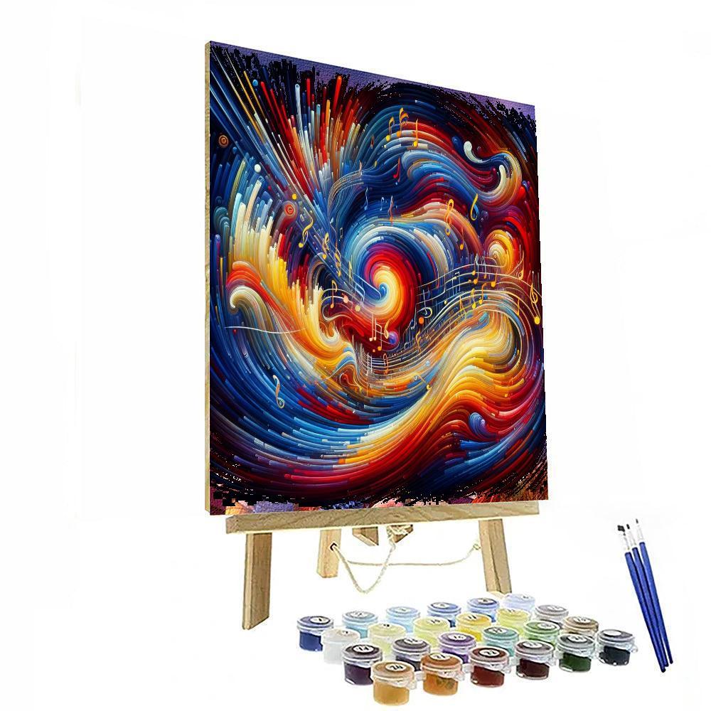 Energetic Music Vibes Painting Number Kit