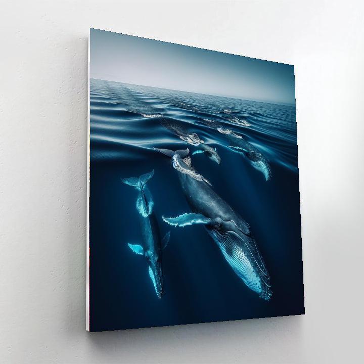 Oceanic Whale Journey Paint By Color