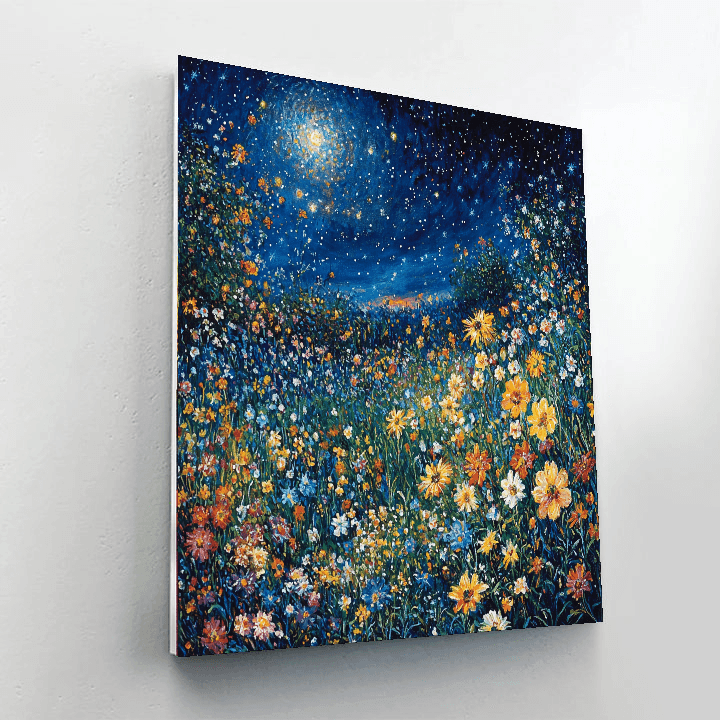 Claude Monet Inspired Mystical Night Blooms  Paint By Color