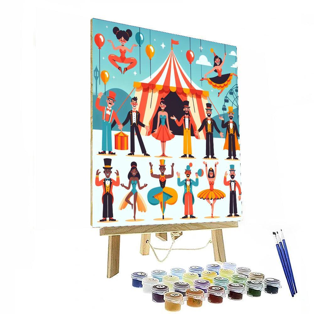 Dreamland Circus Adventure Paint By Numbers Art