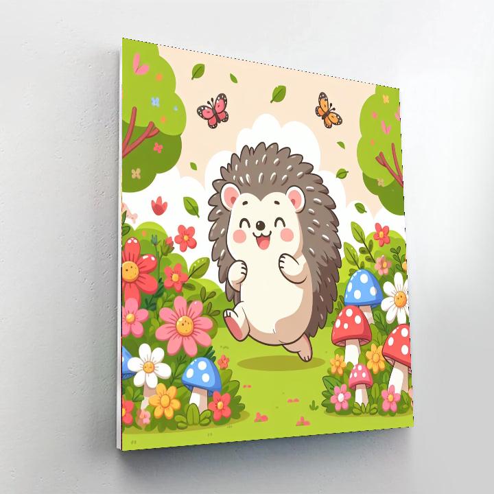 Spunky Hedgehog Paint By Number