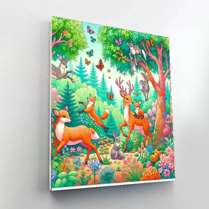 Magical Woodland Adventures Number Painting