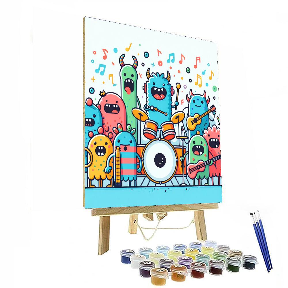 Jolly Monster Jam Paint By Numbers