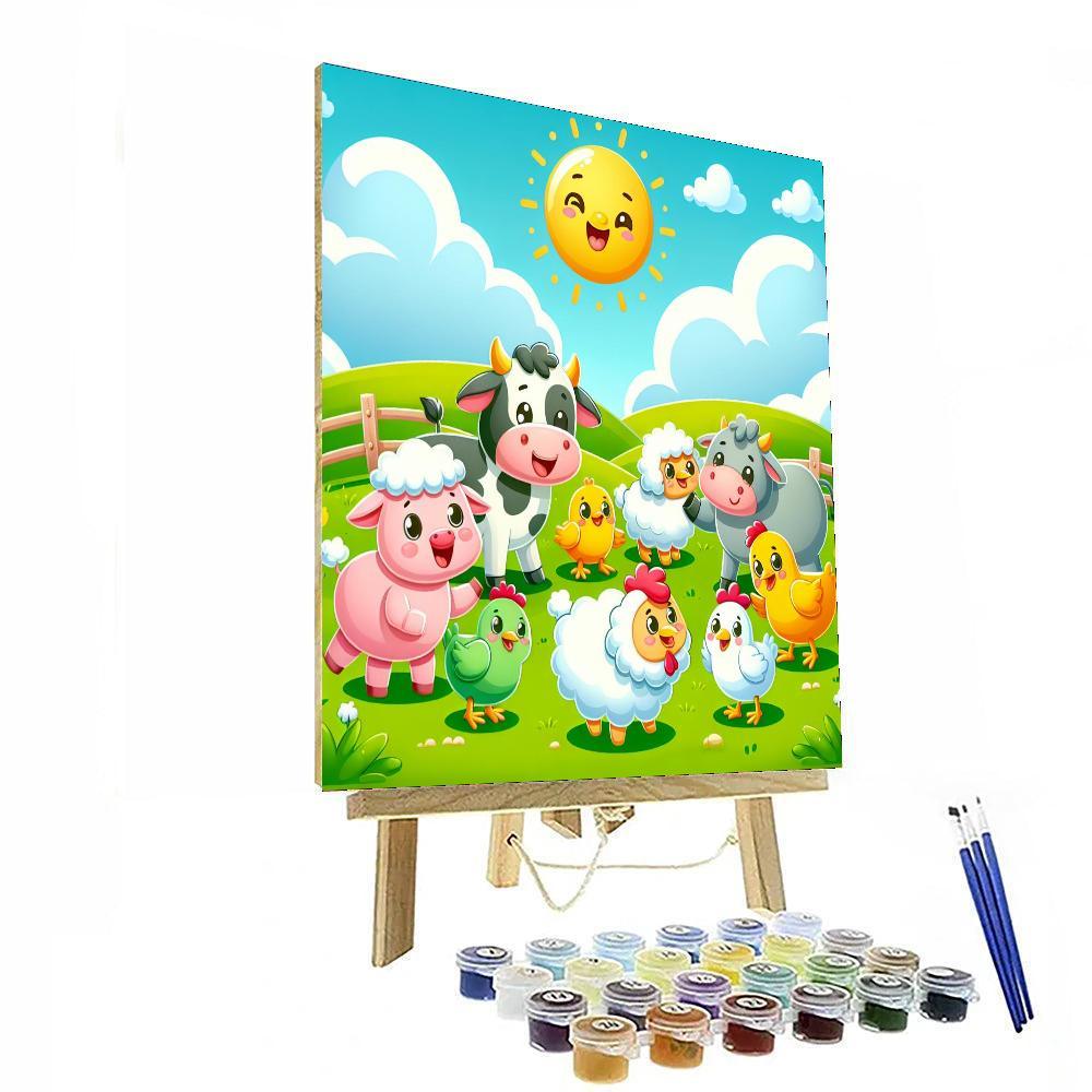 Funny Farm Friends Painting By Numbers Kit