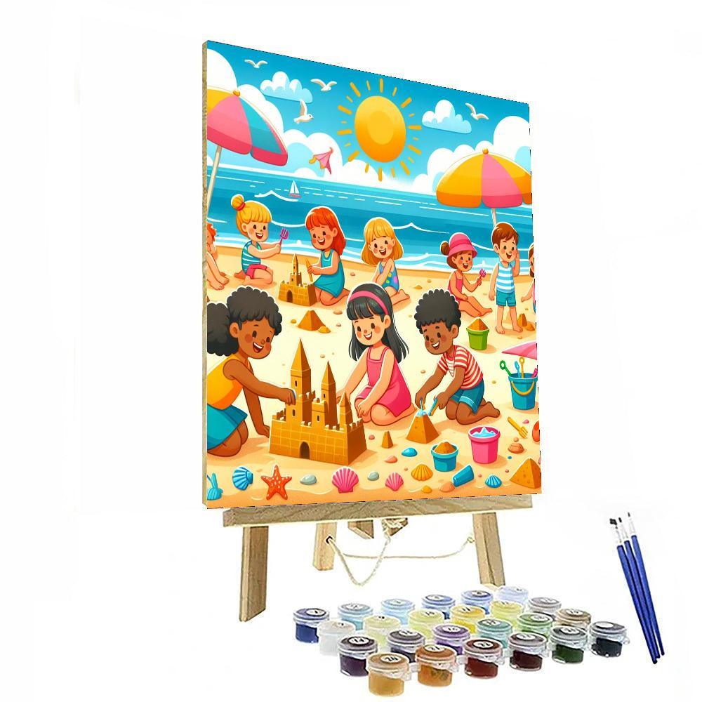 Sunny Beach Day Adventure Paint By Color