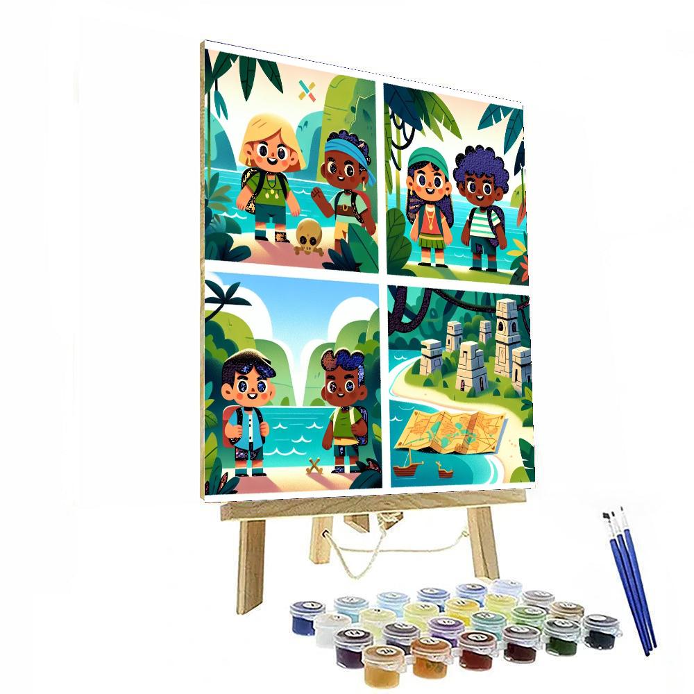 Lost Island Adventure Paint By Number