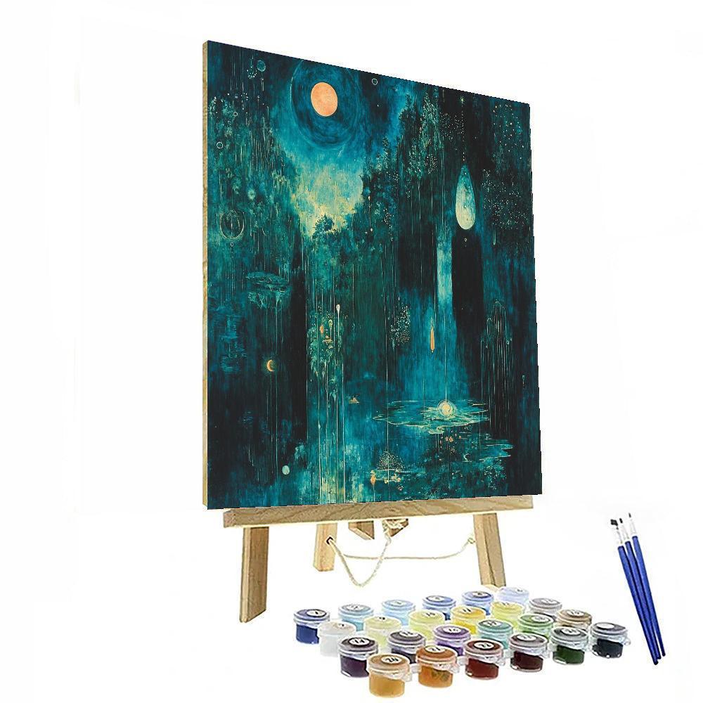 Max Ernst Inspired Celestial Dream Symphony  Painting By Numbers Kit