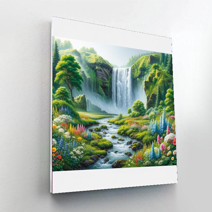 Regal Waterfall Splendor Paint By Numbers Kits