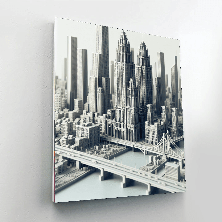 Monochrome Urban Architecture Paint By Color