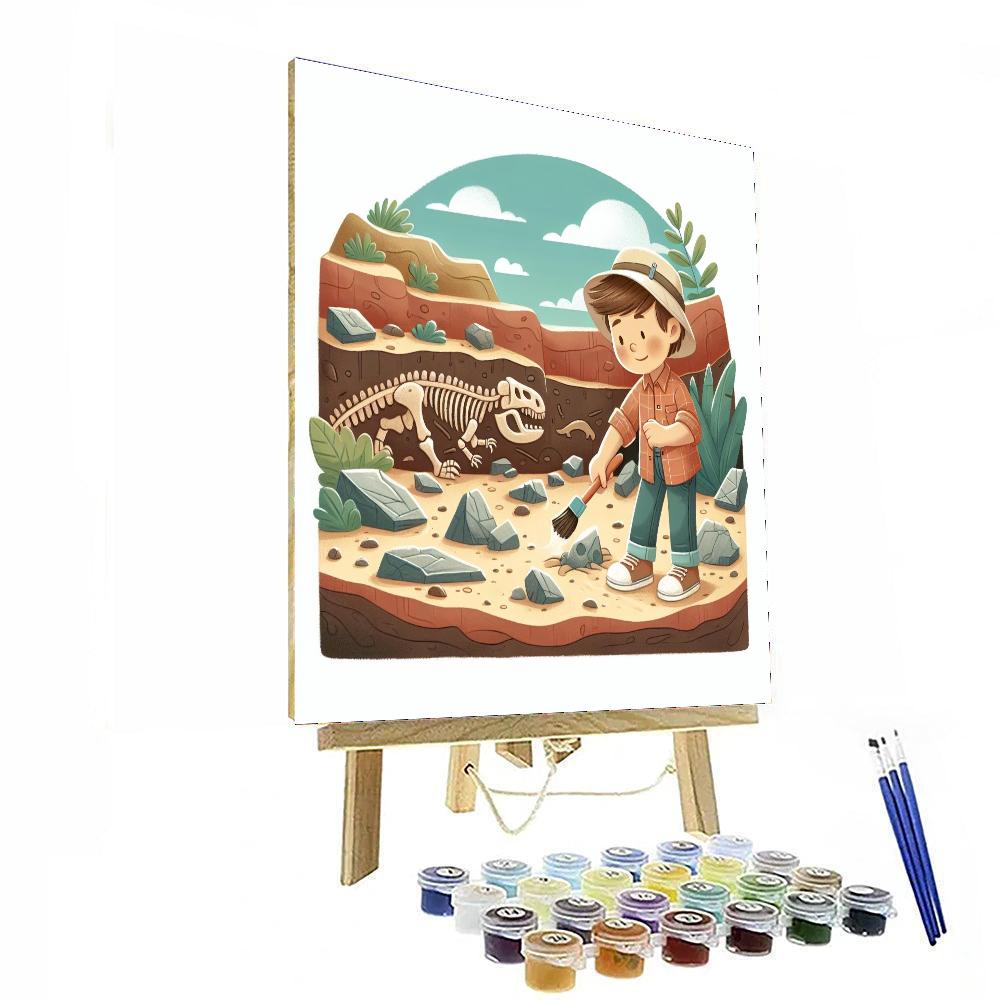 Fossil Hunter Expedition DIY Paint By Numbers