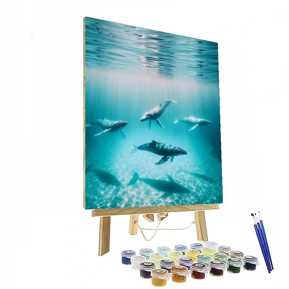 Melodic Whales In Symphony Painting By Numbers Kit