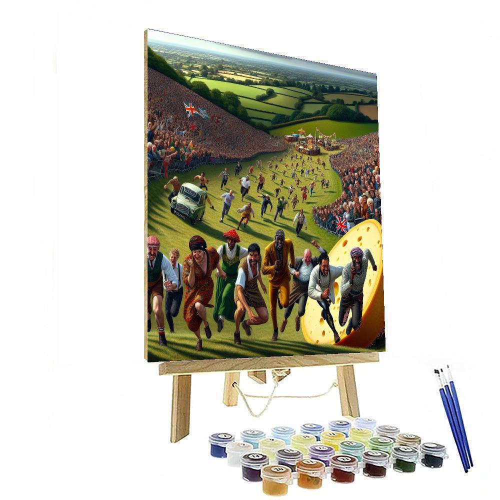 Cheese Rolling Festival - Cooper's Hill Paint By Numbers