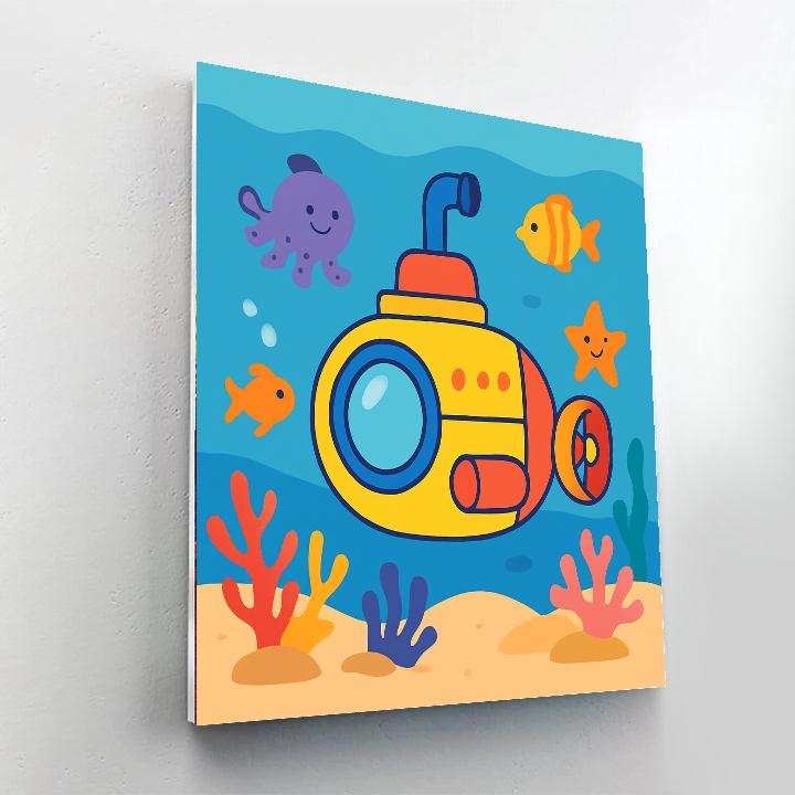 Ocean Explorer Submersible Paint By Numbers