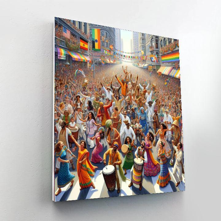 Carnival Of Cultures - Berlin, Germany Painting By Numbers Kit