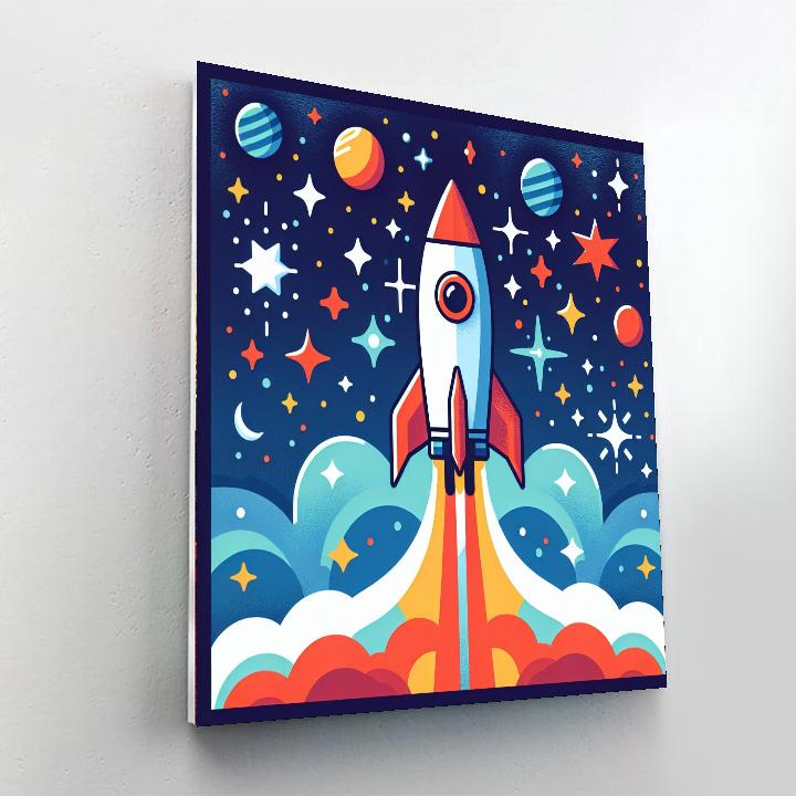 Space Race Numbered Painting Kits