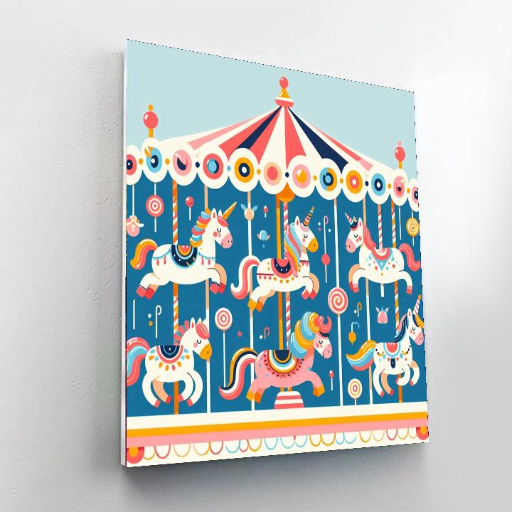 Creative Carousel Capers Paint By Numbers Art