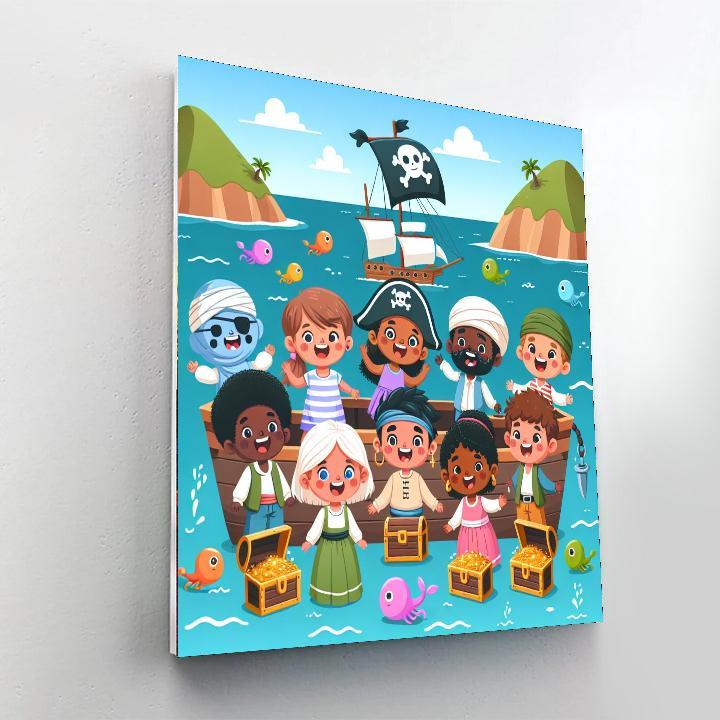 Pirate Adventure Ahoy Number Painting