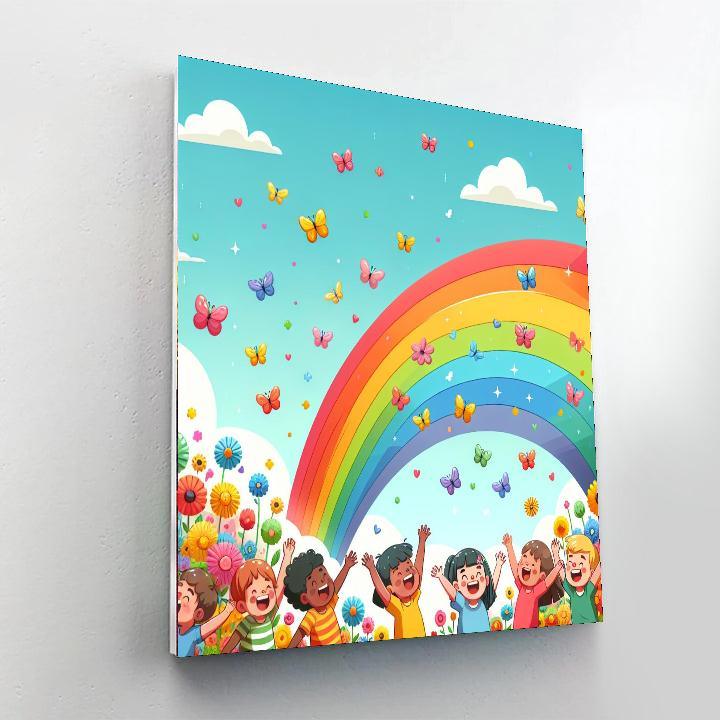 Bright Rainbow Adventures Painting By Numbers Kit