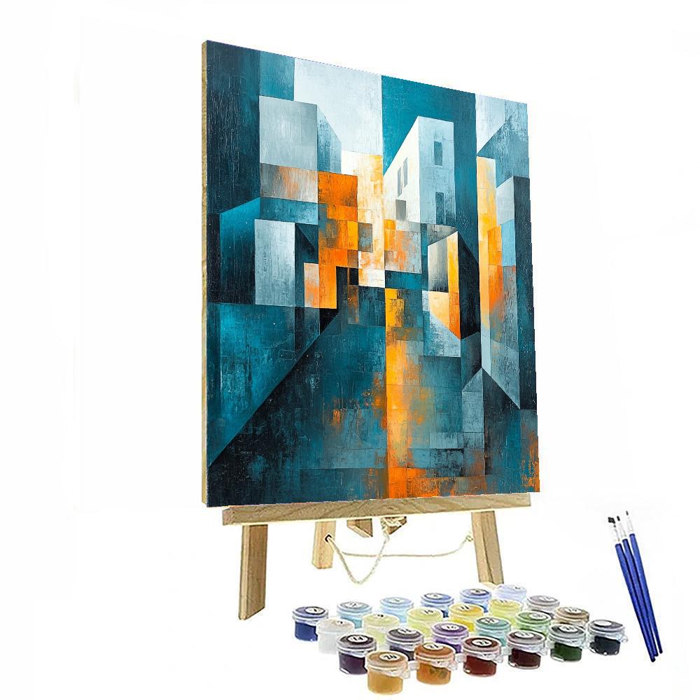 Pablo Picasso Inspired Urban Chaos Symphony  Paint By Numbers