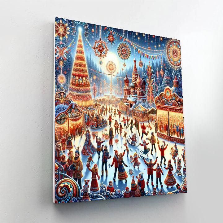 Joyful Winter Festival Numbered Painting Kits