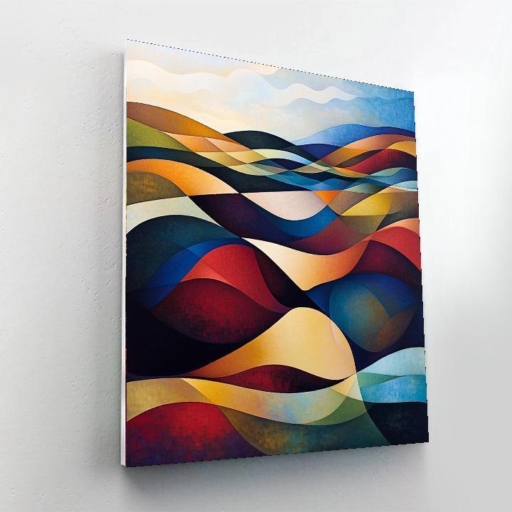 Paul Klee Inspired Chromatic Dreamscape  Painting By Numbers Kit