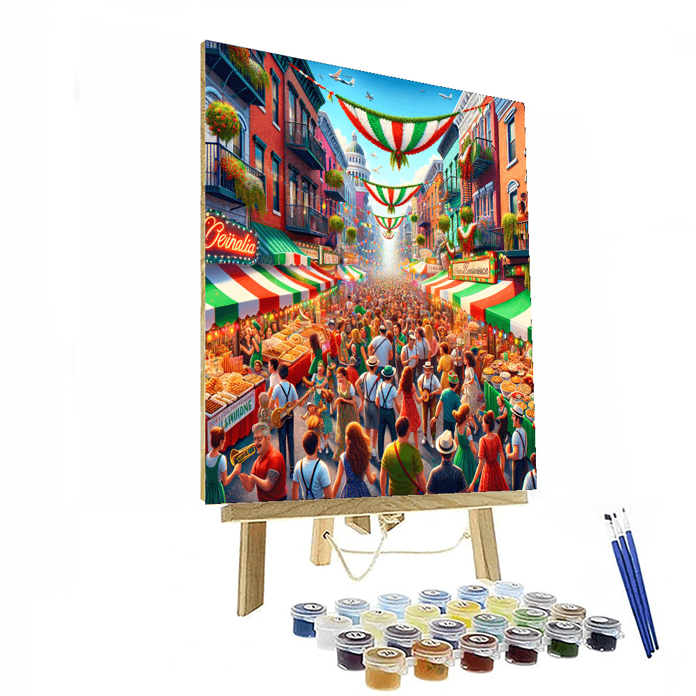Feast Of San Gennaro - New York City Number Painting