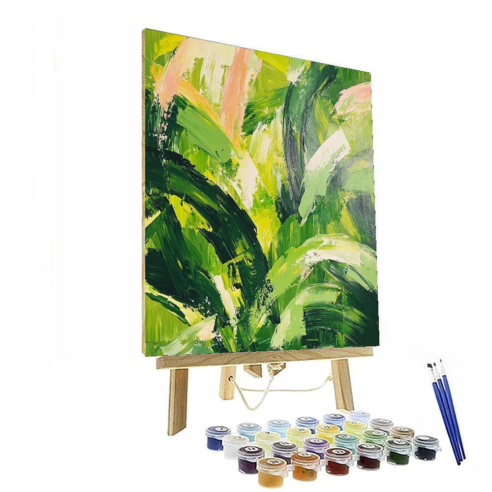Lee Krasner Inspired Rhapsody In Green  Painting By Numbers Kit